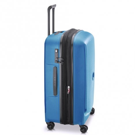 چمدان-دلسی-مدل-belmont-plus-آبی-386182072-نمای-کناری